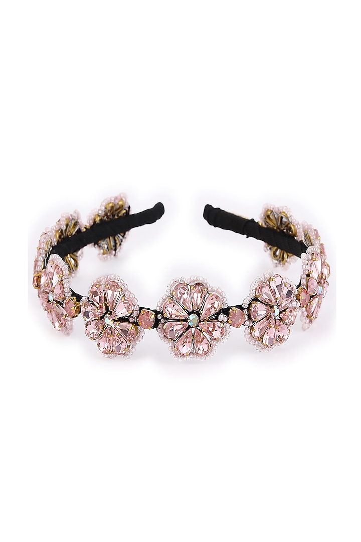 Pink Metal Hairband by Studio Accessories at Pernia's Pop Up Shop