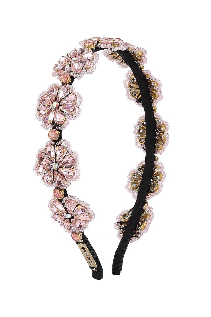 Pink Metal Hairband by Studio Accessories at Pernia's Pop Up Shop
