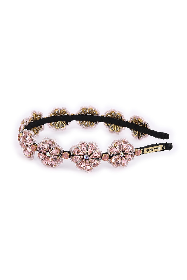 Pink Metal Hairband by Studio Accessories at Pernia's Pop Up Shop