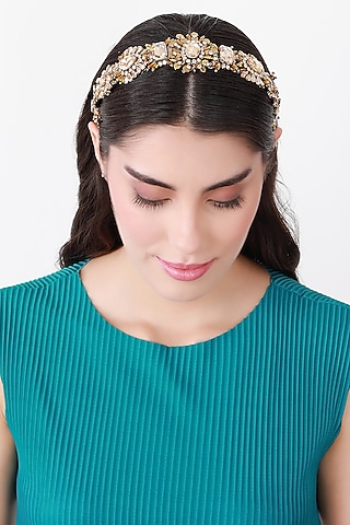 Gold Metal Hairband by Studio Accessories