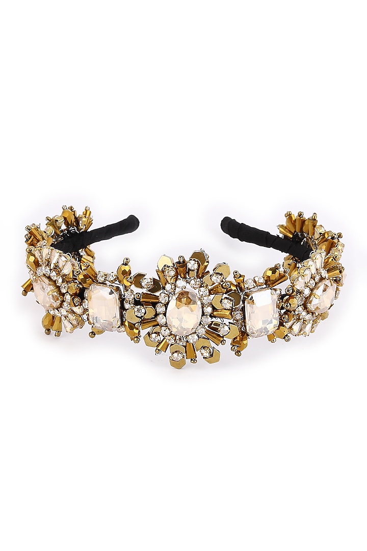 Gold Metal Hairband by Studio Accessories at Pernia's Pop Up Shop