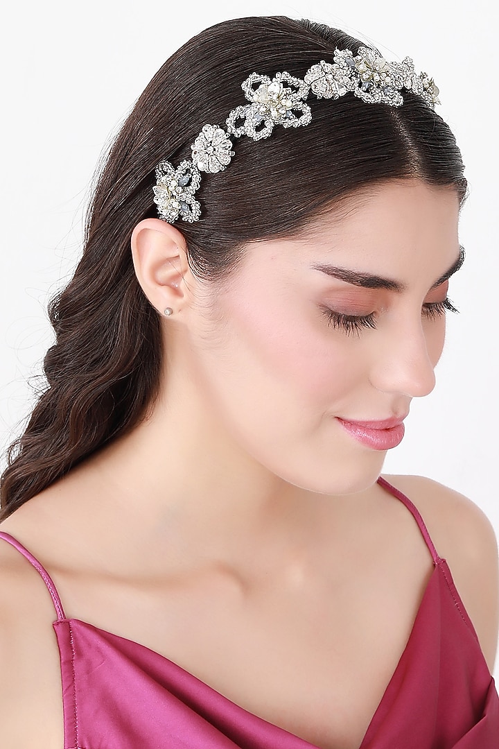 Silver Metal Hairband by Studio Accessories at Pernia's Pop Up Shop