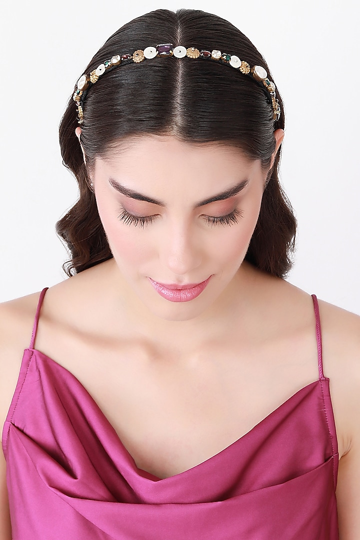 Multi-Colored Metal Hairband by Studio Accessories at Pernia's Pop Up Shop