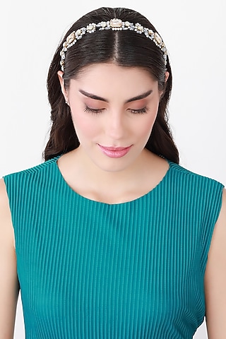 Gold Metal Hairband by Studio Accessories