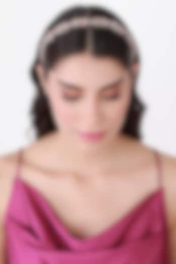 Pink Metal Hairband by Studio Accessories at Pernia's Pop Up Shop