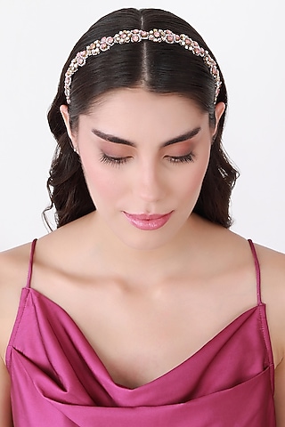 Pink Metal Hairband by Studio Accessories
