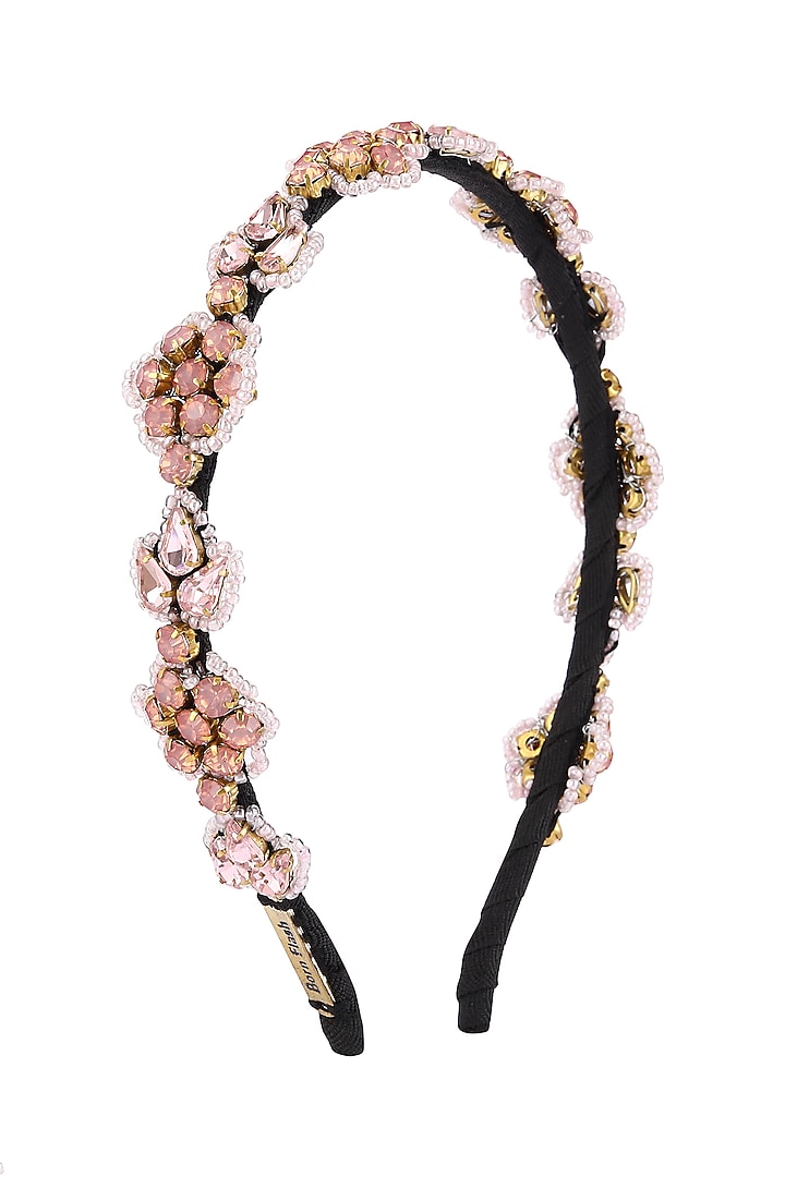 Pink Metal Hairband by Studio Accessories at Pernia's Pop Up Shop