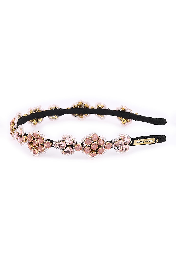 Pink Metal Hairband by Studio Accessories at Pernia's Pop Up Shop