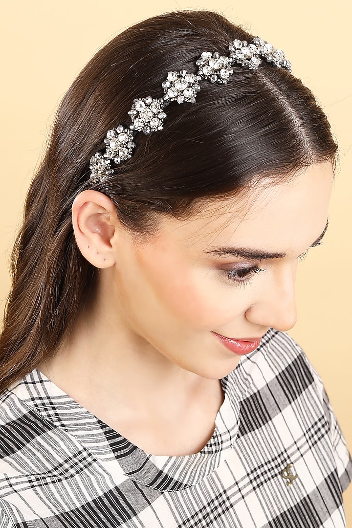 Silver Metal Hairband by Studio Accessories at Pernia's Pop Up Shop