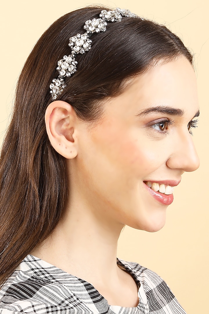Silver Metal Hairband by Studio Accessories at Pernia's Pop Up Shop