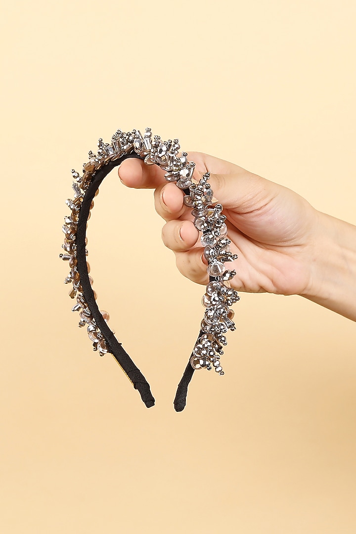 Silver Metal Hair Band by Studio Accessories at Pernia's Pop Up Shop