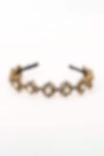 Black-Gold Metal Hairband by Studio Accessories at Pernia's Pop Up Shop