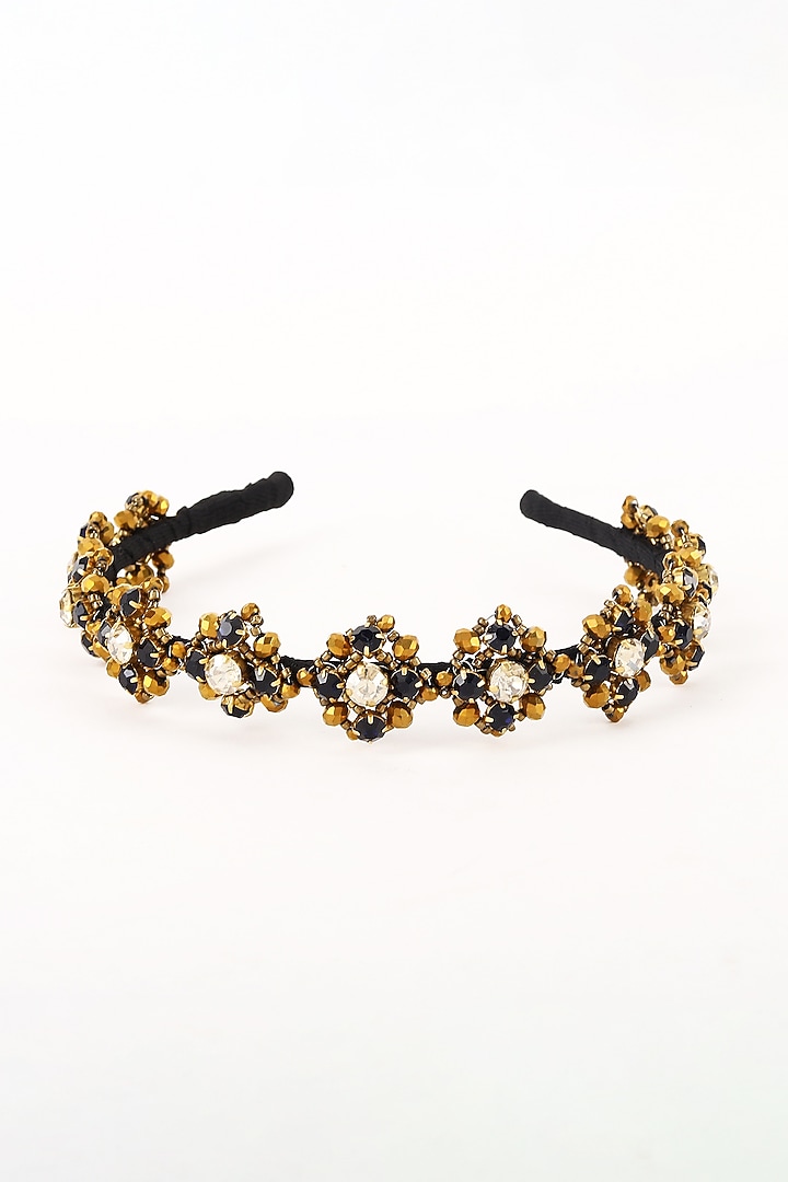 Black-Gold Metal Hairband by Studio Accessories at Pernia's Pop Up Shop