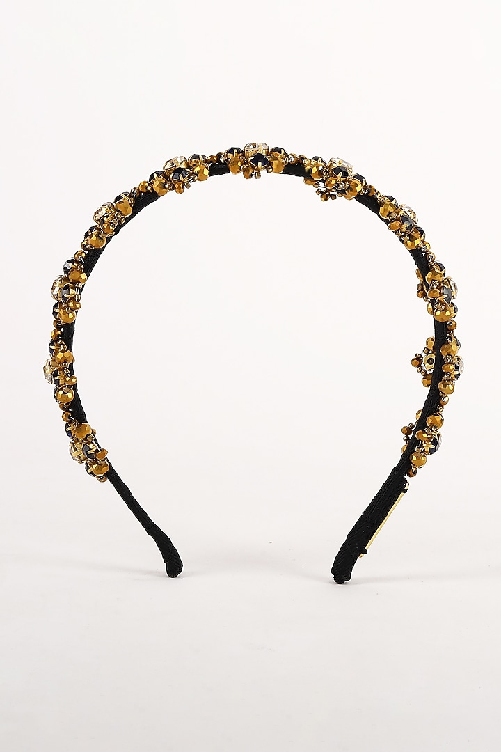 Black-Gold Metal Hairband by Studio Accessories at Pernia's Pop Up Shop
