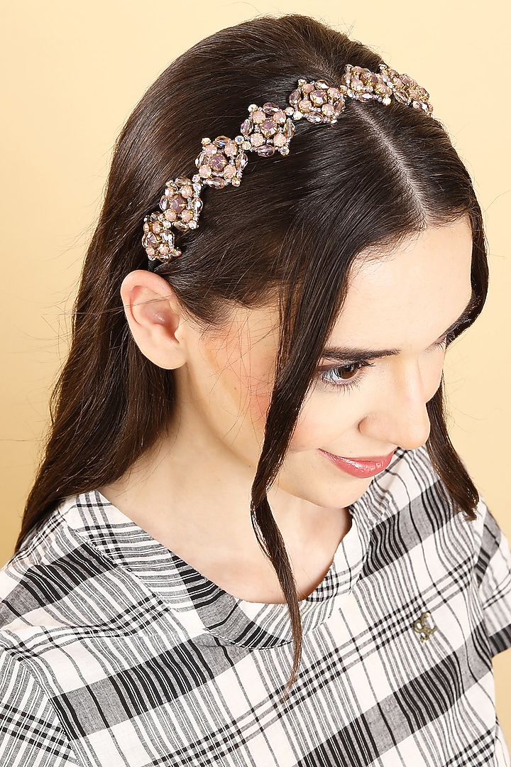 Rose Gold Metal Hairband by Studio Accessories at Pernia's Pop Up Shop