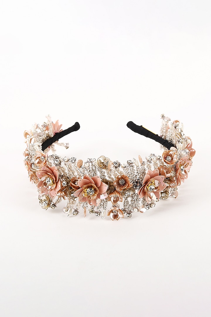 Pink Metal Hairband by Studio Accessories at Pernia's Pop Up Shop