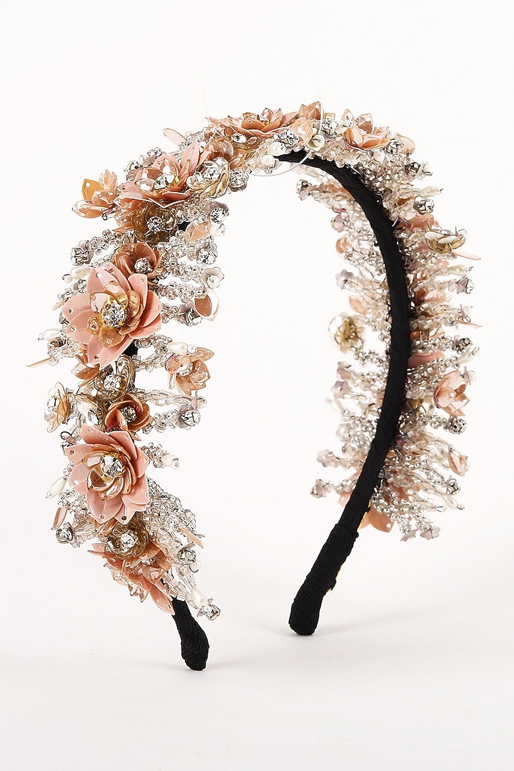 Pink Metal Hairband by Studio Accessories at Pernia's Pop Up Shop