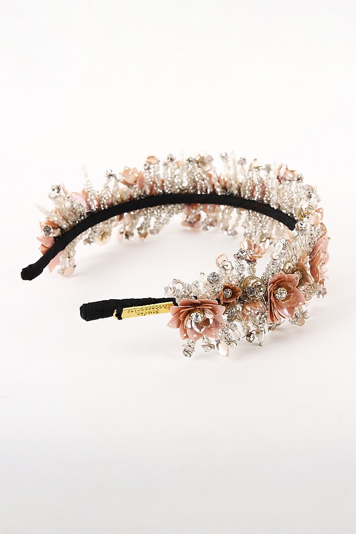 Pink Metal Hairband by Studio Accessories at Pernia's Pop Up Shop