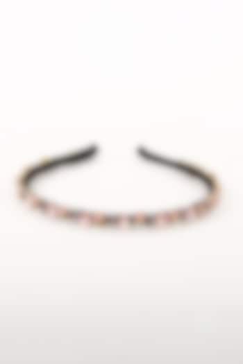 Pink Metal Hairband by Studio Accessories at Pernia's Pop Up Shop