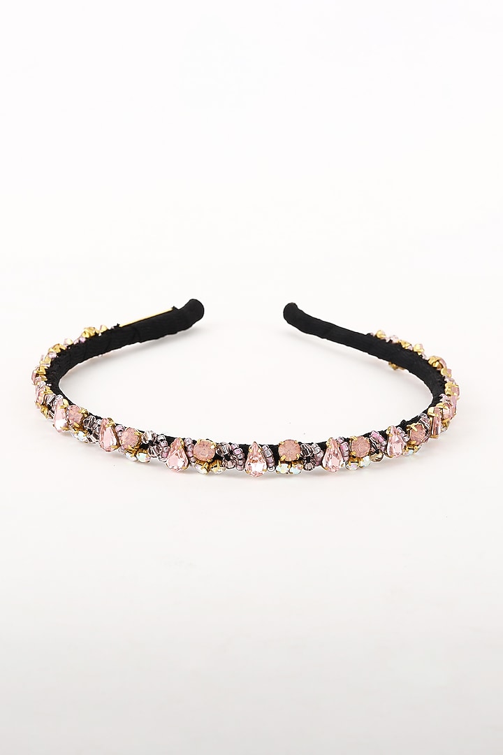 Pink Metal Hairband by Studio Accessories at Pernia's Pop Up Shop