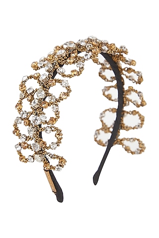 Gold & Silver Embellished Hairband by Studio Accessories