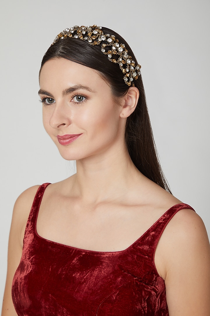 Gold & Silver Embellished Hairband by Studio Accessories at Pernia's Pop Up Shop