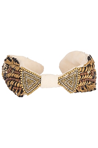 Multi Colored Embroidered Hairband by Studio Accessories