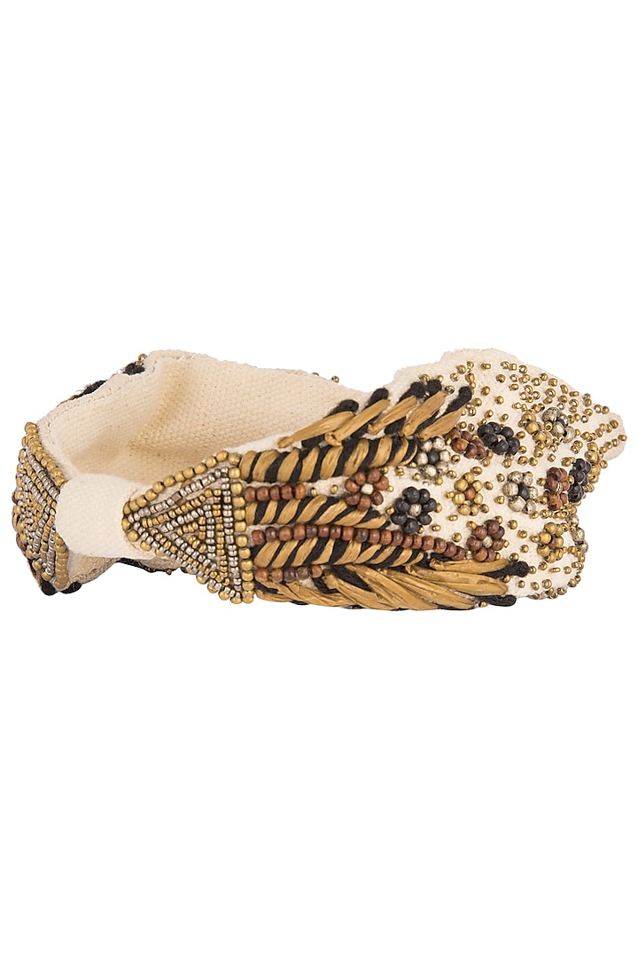 Multi Colored Embroidered Hairband by Studio Accessories at Pernia's Pop Up Shop