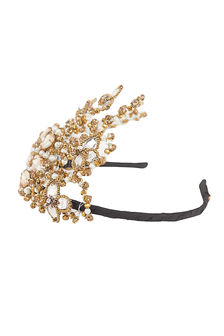 Gold & Silver Floral Hairband by Studio Accessories