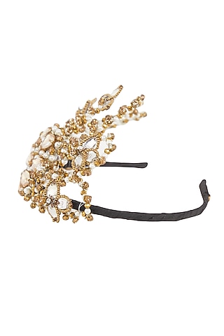 Gold & Silver Floral Hairband by Studio Accessories