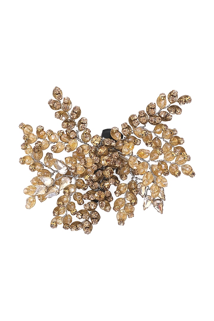 Gold Embellished Hair Clip by Studio Accessories at Pernia's Pop Up Shop