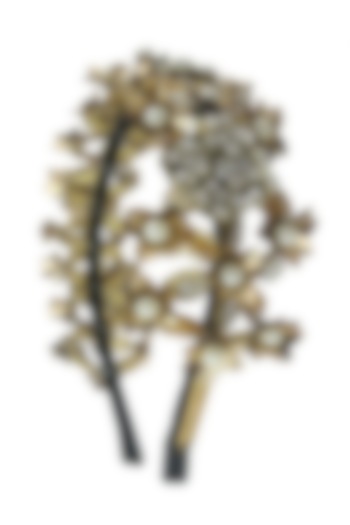 Gold Embellished Hairband by Studio Accessories at Pernia's Pop Up Shop