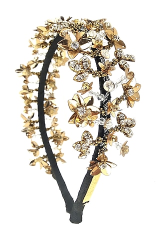Gold & Silver Crystal Embellished Hairband by Studio Accessories