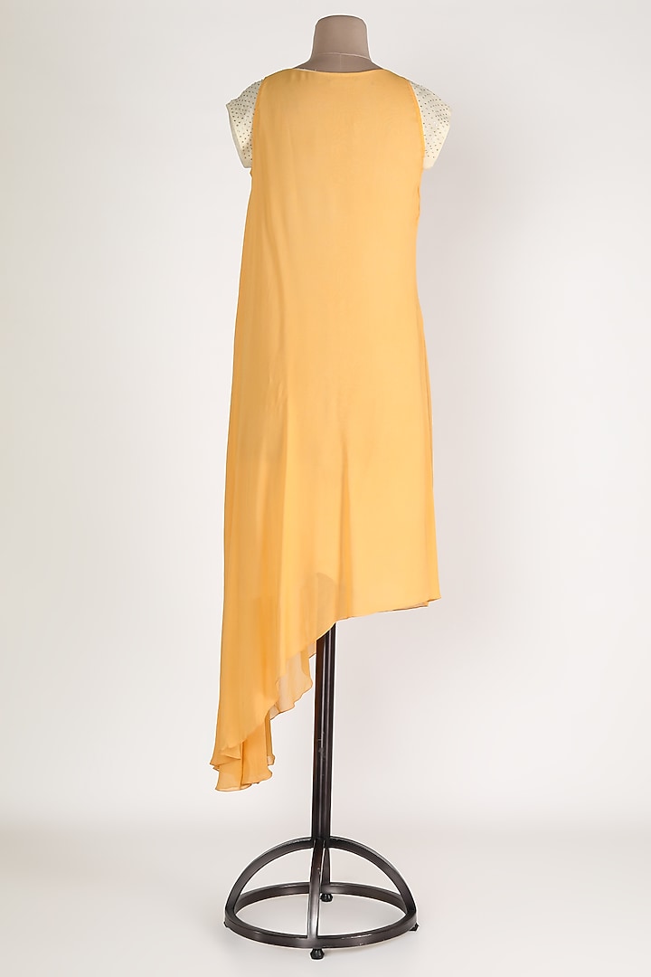Yellow Asymmetric Tunic by Sadan Pande at Pernia's Pop Up Shop