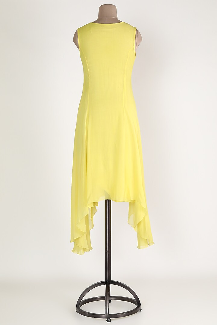 Lemon Embroidered High-Low Tunic by Sadan Pande at Pernia's Pop Up Shop