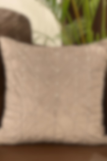 Scatter Silver Velvet Cushion Cover by SADYASKA at Pernia's Pop Up Shop