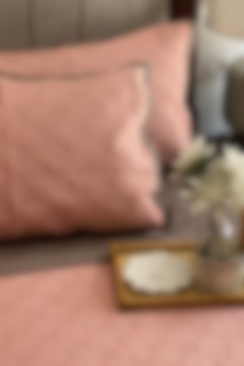 Coral Cotton Bedspread Set (Set of 3) by SADYASKA at Pernia's Pop Up Shop