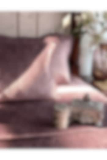 Lilac Pile & Velvet Bedspread Set (Set of 3) by SADYASKA