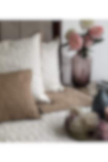 Hazel Beige TC Cotton Bedspread Set (Set of 3) by SADYASKA at Pernia's Pop Up Shop