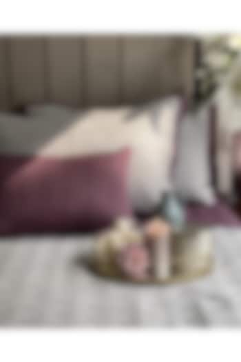 Sandstone Grey TC Cotton Bedspread Set (Set of 3) by SADYASKA at Pernia's Pop Up Shop