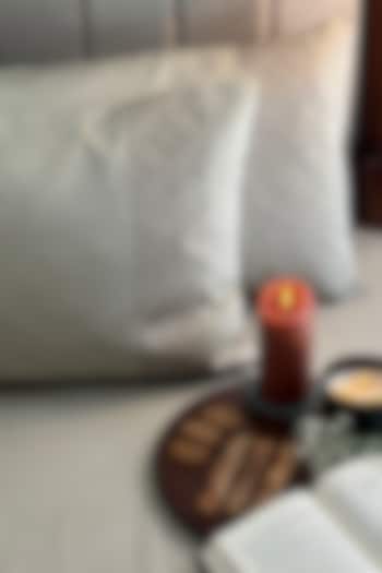 Beige Cotton Bedsheet Set (Set of 3) by SADYASKA at Pernia's Pop Up Shop