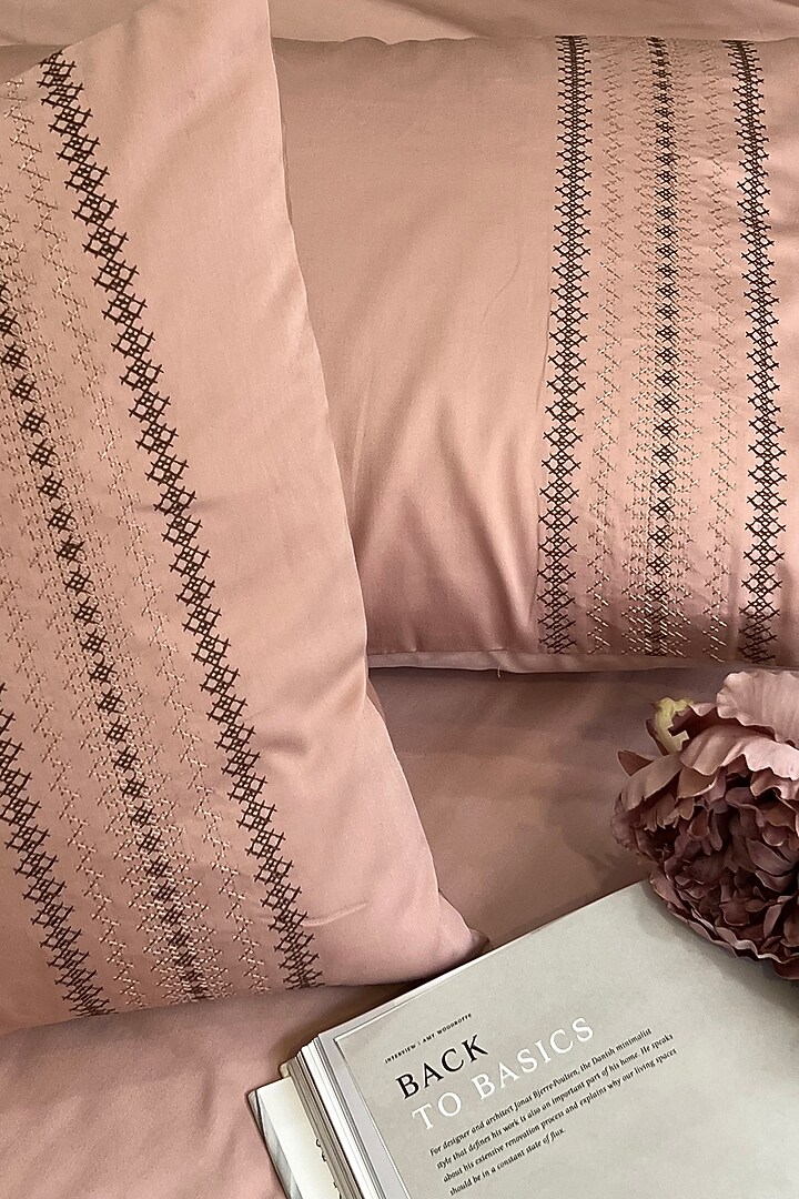 Rose Cotton Bedsheet Set (Set of 3) by SADYASKA at Pernia's Pop Up Shop