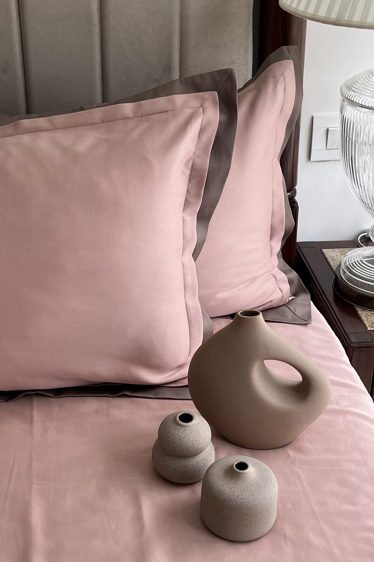 Rose Cotton Bedsheet Set (Set of 3) by SADYASKA at Pernia's Pop Up Shop