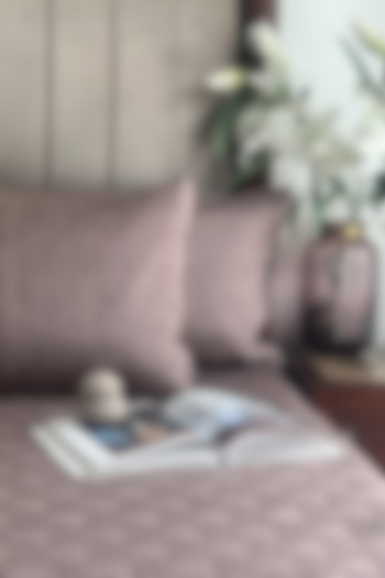 Taupe Cotton Bedspread Set of 3 by SADYASKA at Pernia's Pop Up Shop