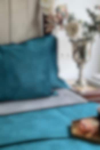 Emerald Green Velvet Bedspread Set of 3 by SADYASKA at Pernia's Pop Up Shop