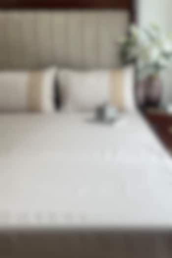 Ivory Cotton Rich Bedsheet (Set Of 3) by SADYASKA at Pernia's Pop Up Shop