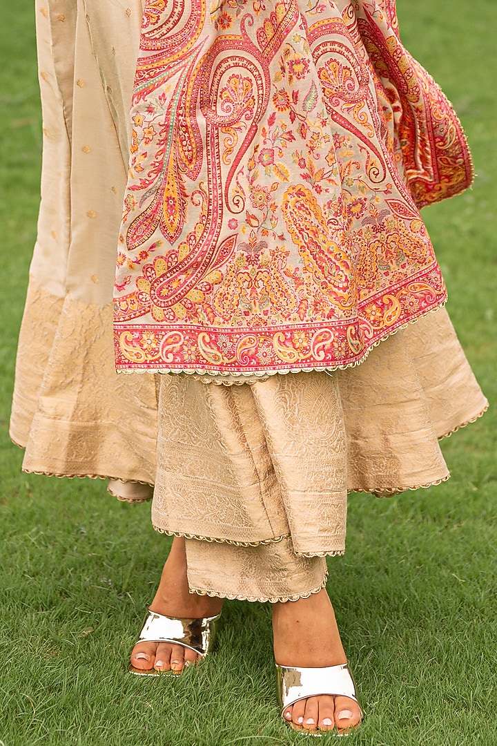 Ercu Vegan Silk Wedding Anarkali Set by Safaa at Pernia's Pop Up Shop