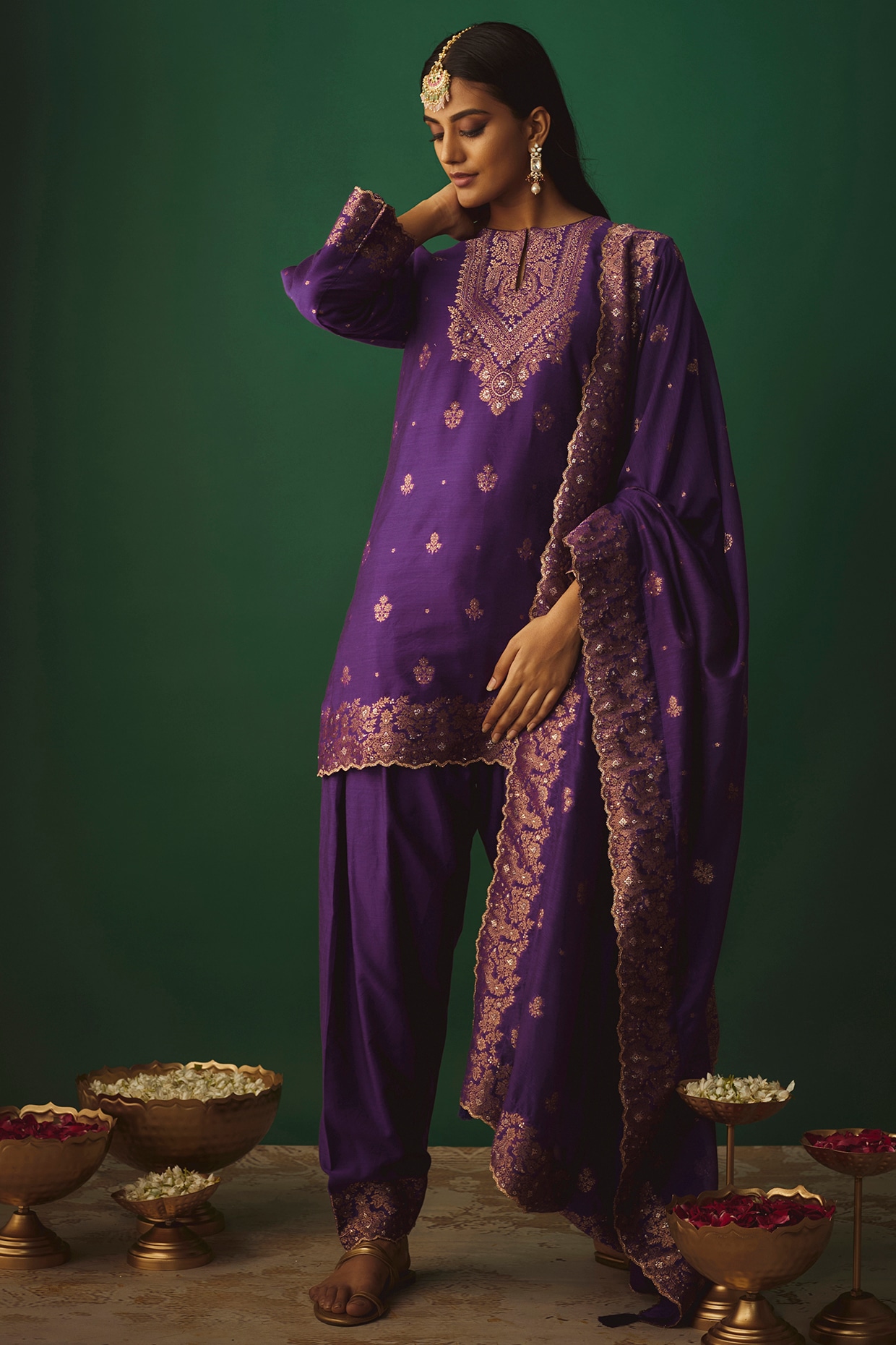 Lilac punjabi outlet suit