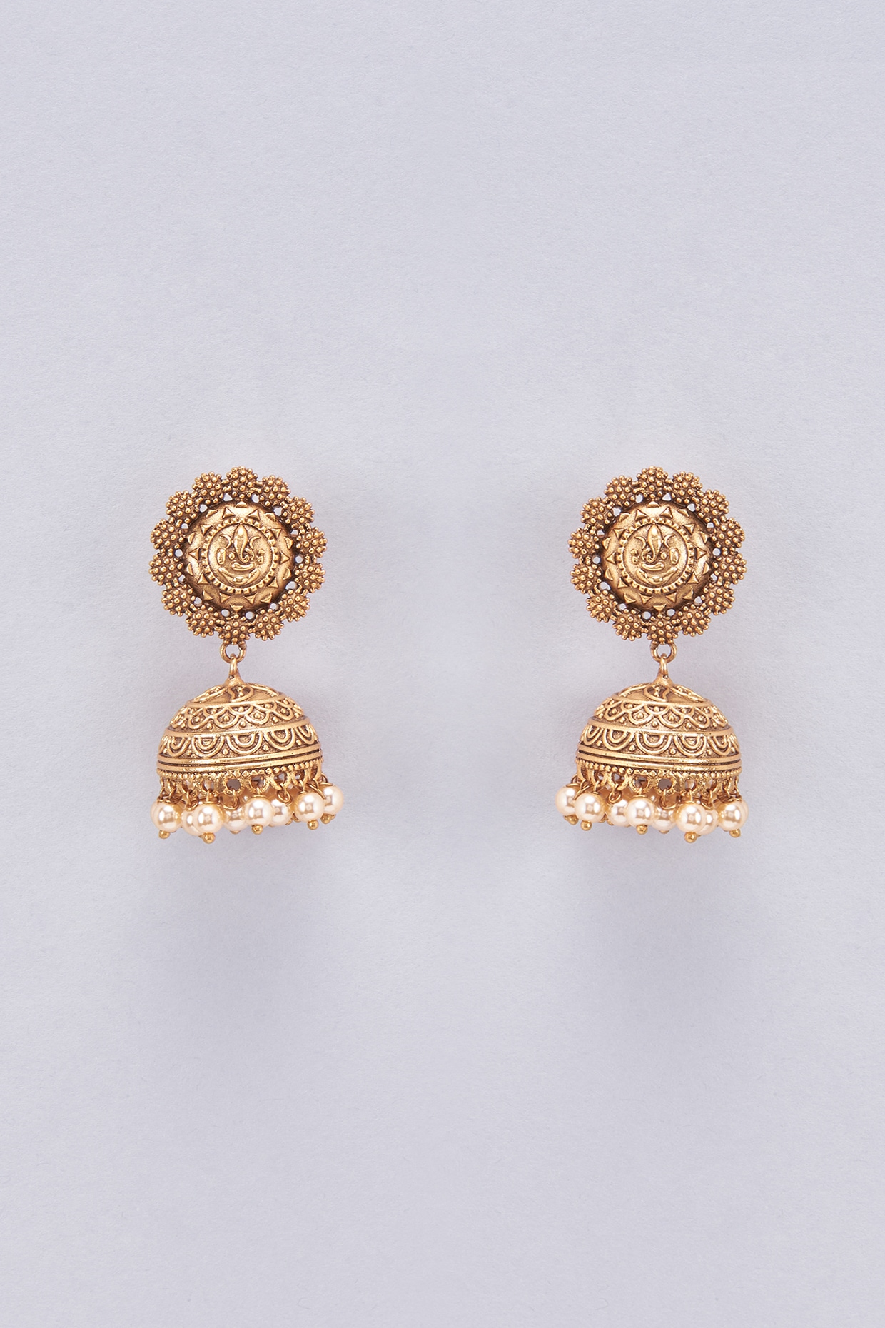 Buy Antique Gold Jhumka /earrings Temple Jewelry / Dangle Drop Gold Jhumkas  / Antique Peacock Jhumki/indian Wedding/kundan Jhumka Online in India - Etsy