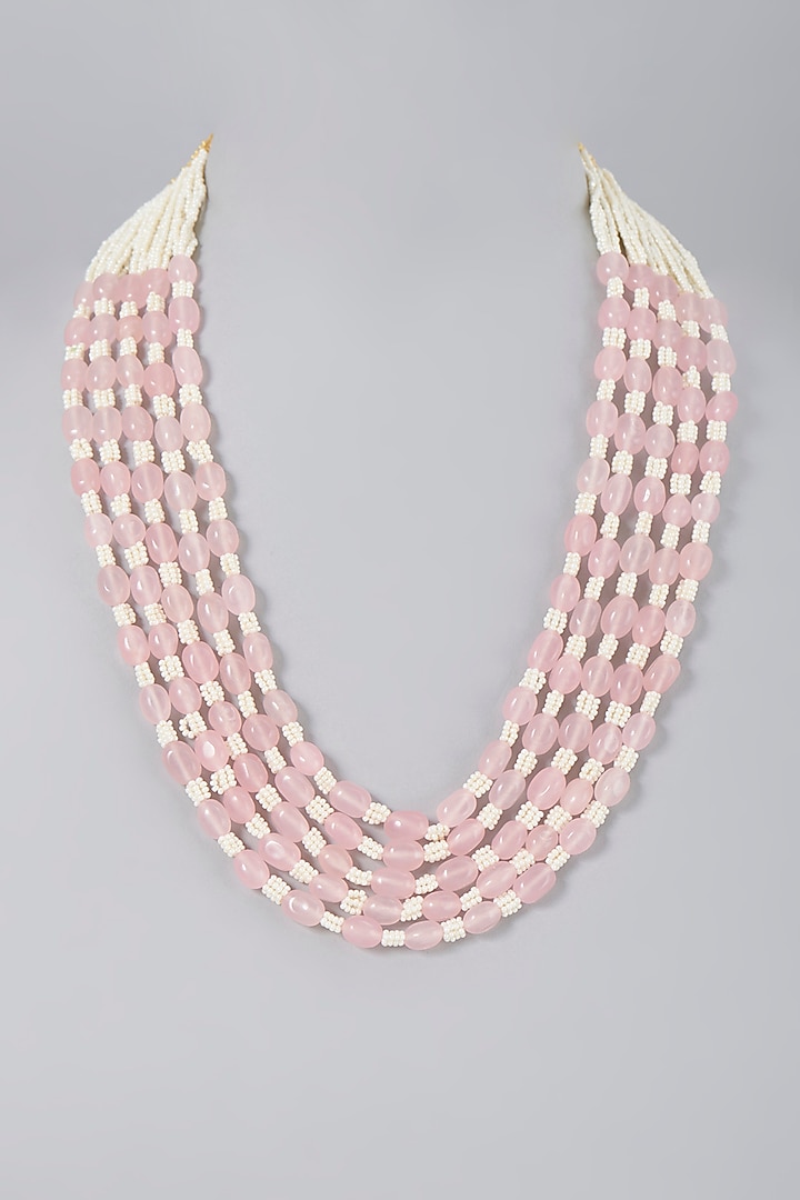 Pink Pearl Long Necklace by Saga Jewels at Pernia's Pop Up Shop